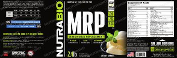 NutraBio MRP Creamy Vanilla - supplement