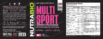 NutraBio Multi Sport Women's Formula - supplement