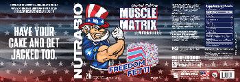 NutraBio Muscle Matrix Protein Blend Freedom Fetti - protein supplement
