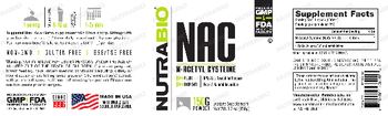 NutraBio NAC - supplement