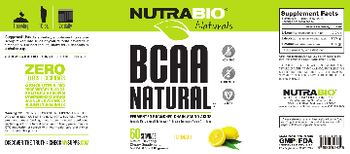 NutraBio Naturals BCAA 5000 Lemonade - supplement