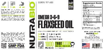 NutraBio Omega 3-6-9 - supplement