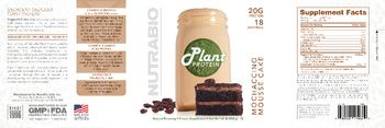 NutraBio Plant Protein Mochaccino Mousse Cake - protein supplement