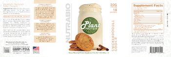 NutraBio Plant Protein Snickerdoodle Cookie - protein supplement