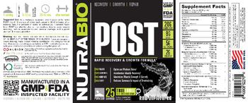 NutraBio Post Raw Unflavored - 