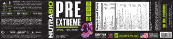NutraBio PRE EXTREME Grape Berry Crush - supplement