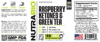 NutraBio Raspberry Ketones & Green Tea - supplement