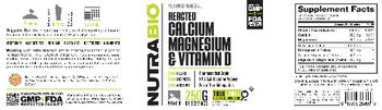 NutraBio Reacted Calcium Magnesium & Vitamin D - supplement
