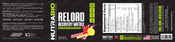 NutraBio Reload Recovery Matrix Strawberry Lemon Bomb - supplement
