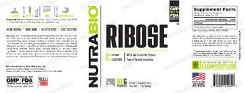 NutraBio Ribose - supplement
