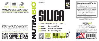 NutraBio Silica 600 Milligrams - supplement