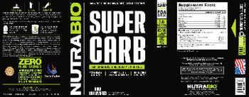 NutraBio Super Carb Raw Unflavored - supplement