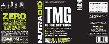 NutraBio TMG - supplement