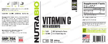 NutraBio Vitamin C with Rosehips - supplement