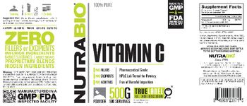 NutraBio Vitamin C - supplement
