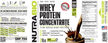 NutraBio Whey Protein Concentrate Chocolate - supplement