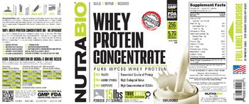 NutraBio Whey Protein Concentrate Unflavored - 