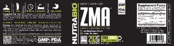 NutraBio ZMA - supplement