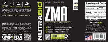 NutraBio ZMA - supplement