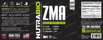NutraBio ZMA - supplement
