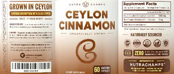 NutraChamps Ceylon Cinnamon - supplement