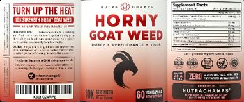 NutraChamps Horny Goat Weed - supplement