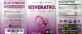 NutraChamps Resveratrol - supplement