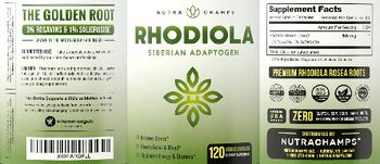 NutraChamps Rhodiola - supplement