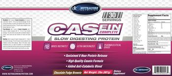 Nutracore Nutrition Casein Complete Chocolate Fudge Brownie - supplement