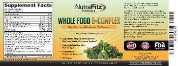 NutraFitz Naturals Whole Food B-Complex - supplement