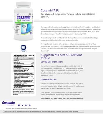 Nutramax Laboratories Consumer Care Cosamin ASU - supplement