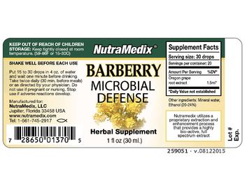 NutraMedix Barberry - herbal supplement