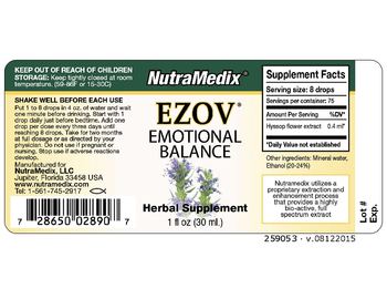 NutraMedix Ezov - herbal supplement