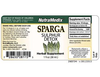 NutraMedix Sparga - herbal supplement