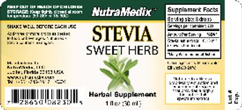NutraMedix Stevia - herbal supplement