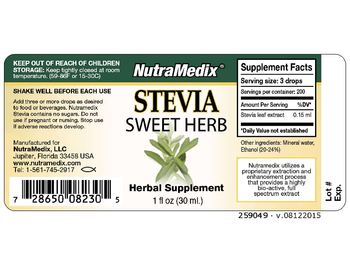 NutraMedix Stevia - supplement