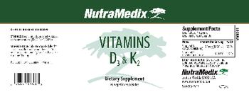 NutraMedix Vitamins D3 & K2 - supplement