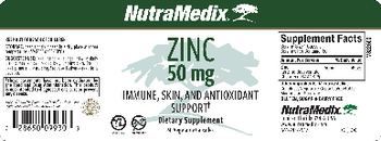 NutraMedix Zinc 50 mg - supplement
