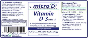 Nutrasal Micro D3 with KTM - supplement