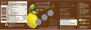 NutraSea Hp Omega-3 High EPA Zesty Lemon Flavor - fish oil supplement