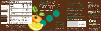 NutraVege Omega-3 Plant Sourced Juicy Citrus Flavor - echium algal oil supplement