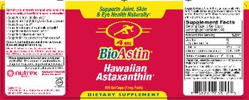 Nutrex Hawaii BioAstin 4 mg Hawaiian Astaxanthin - supplement
