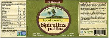 Nutrex Hawaii Pure Hawaiian Spirulina Pacifica - supplement