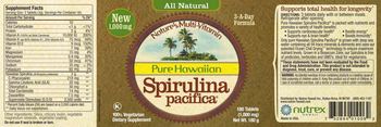 Nutrex Hawaii Pure Hawaiian Spirulina Pacifica - supplement