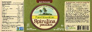 Nutrex Hawaii Pure Hawaiian Spirulina Pacifica 500 mg - supplement