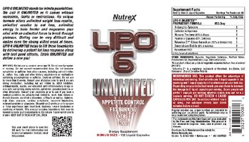 Nutrex Lipo 6 Unlimited - supplement