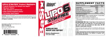 Nutrex Research Basix Series Lipo6 Stim-Free - supplement