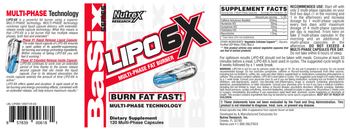 Nutrex Research Basix Series Lipo6X - supplement