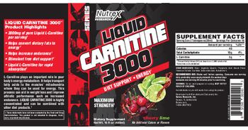 Nutrex Research Black Series Liquid Carnitine 3000 Cherry Lime - supplement