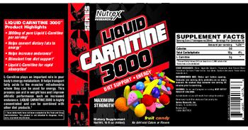 Nutrex Research Black Series Liquid Carnitine 3000 Fruit Candy - supplement